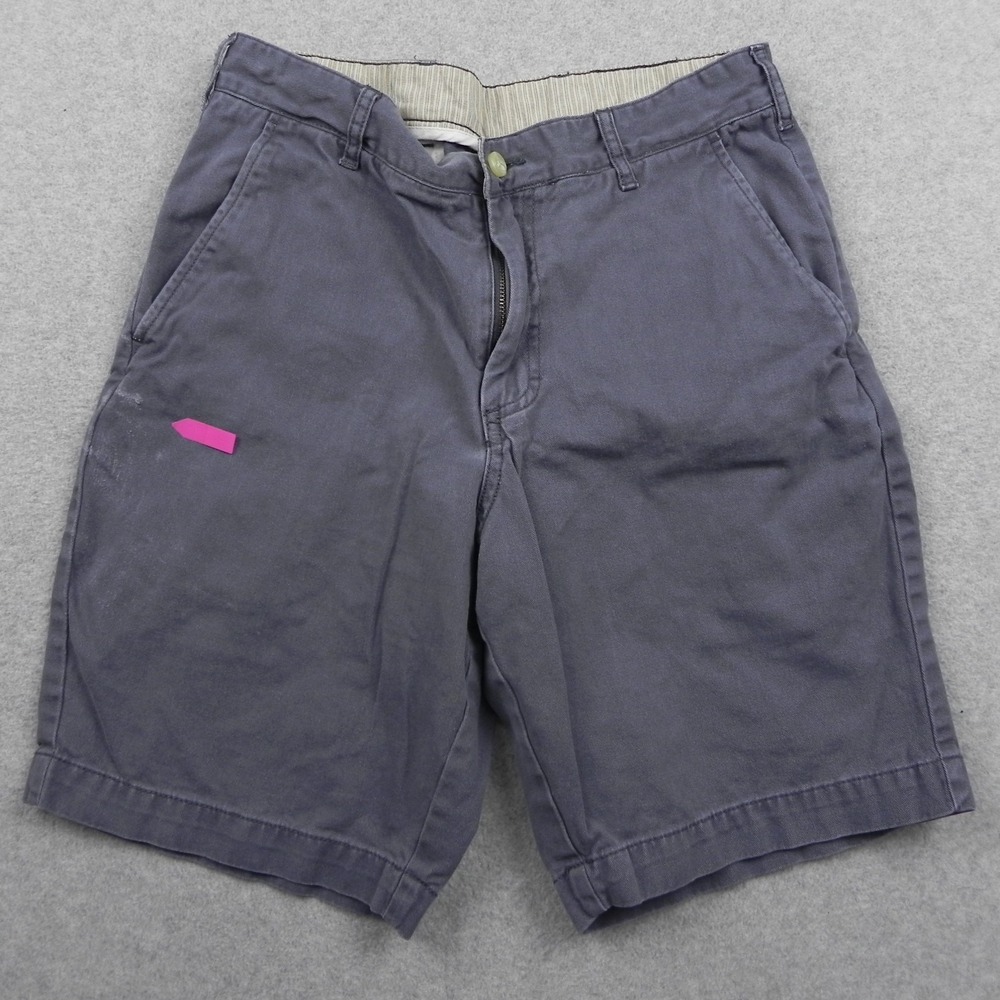 Bills Khakis Shorts Mens 30 9" Inseam Chino Casual Cotton Flat Front Gray